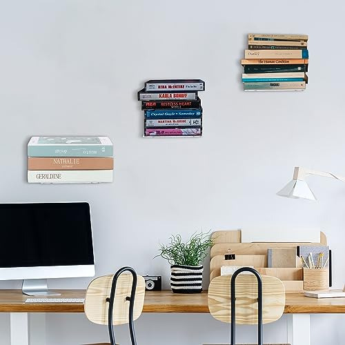 Estantería Flotante Invisible Para Pared, Organizador De Lib