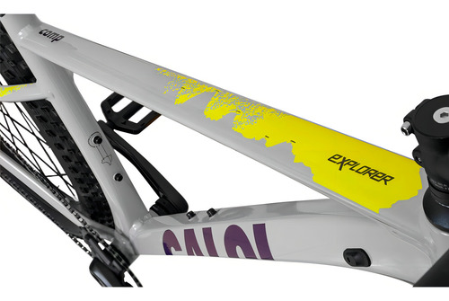 Bicicleta Caloi Explorer Comp Sl 2024/25 Shimano Aro 29 Cor Cinza-claro Tamanho Do Quadro 19 (g)