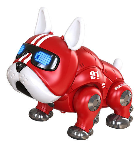 Juguetes De Perro Robot Que 17,8 Cm X 10,6 Cm X 15,5 Cm Rojo