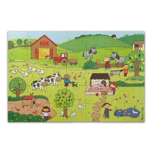 Melissa  Doug Natural Juega Giant Floor Puzzle: On The ...