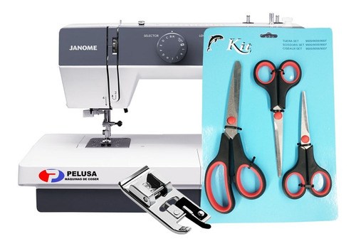 Imagen 2 de 10 de Janome 1522 Roja O Negra Semi Industrial +tijeras 3añosgtía