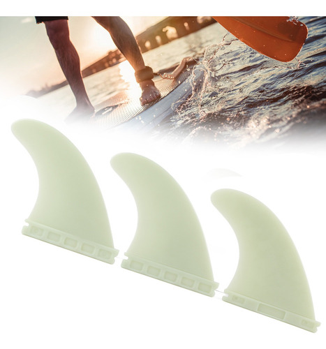 Conjunto Ambiental Pvc Surf Sup Fins, 3 Peças, Prancha De Su