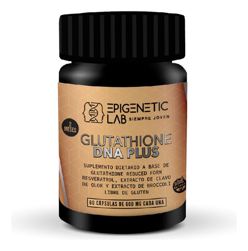 Suplemento En Cápsula Epigenetic Lab Cooper Premium Glutation X 600mg