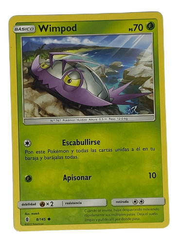 Wimpod Carta Pokémon Original Tcg Español
