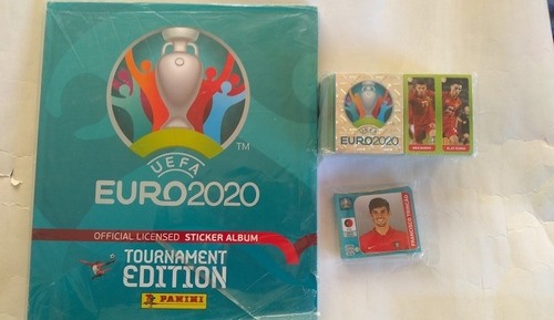 Álbum Panini Euro 20 Aqua Sud Pasta Dura+ Set Com Seriado 