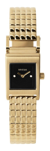 Breda Reloj De Pulsera De Oro Y Oro Y Metal, 0.709 in, Oro.