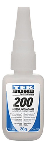 Cola Tekbond 200 20g - Kit C/10 Unidades