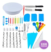 Comprar Set Reposteria Gadnic 66 Piezas De Pasteleria Decorar Tortas
