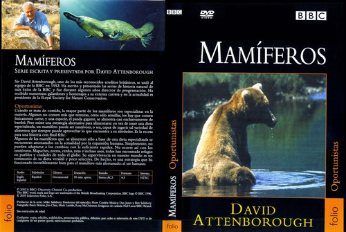 La Vida De Los Mamiferos - David Attenborough - 10 Dvds