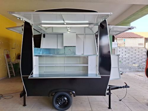 Trailer Modelo Retrô Food Truck. Novo 2024 Sob Encomenda