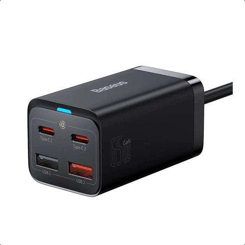 Baseus Gan3 Pro Cargador Rápido 2c | 2usb 65w Pd Negro