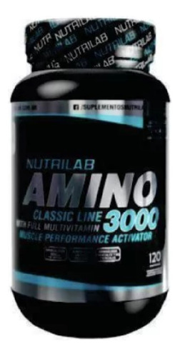 Aminoacidos Nutrilab Amino 3000 X120 Cápsulas