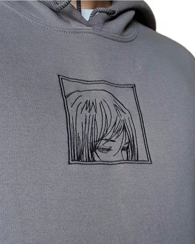 Poleron  Anime Girl  Hoodie Bordado Unisex