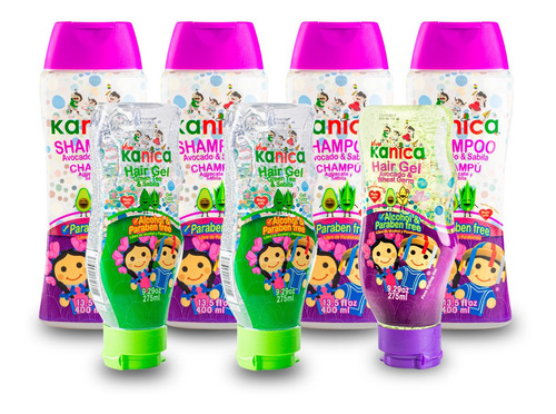 Shampoo Y Gel Para Niños Kanica Kit Big Kids