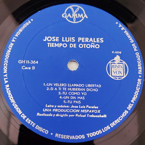 Jose Luis Perales - Tiempo De Otoño Lp