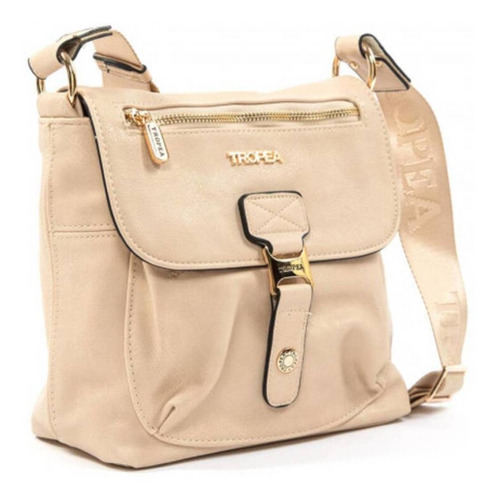 Cartera bandolera Tropea Cuoio color beige