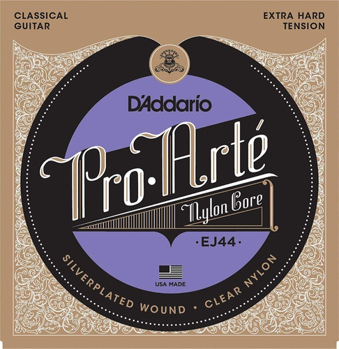 Encordado Cuerdas Guitarra Clasica Daddario Ej44 Pro Arte Te