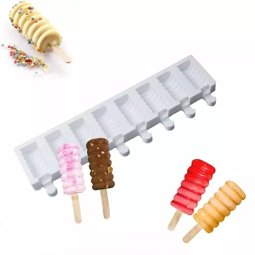 Juego de moldes para paletas – Paquete de 6 moldes reutilizables para  paletas de hielo sin BPA, molde para paletas de hielo, molde para paletas  de