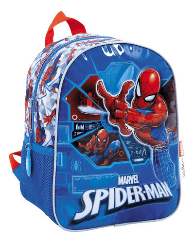 Mochila Espalda Spiderman 12 Color Azul