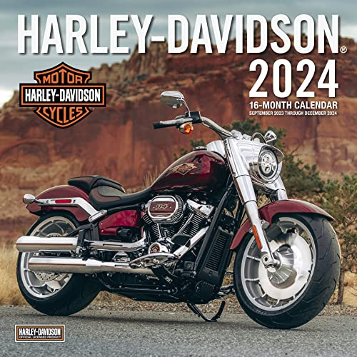 Book : Harley-davidson 2024 190 Days 12x12 Wall Calendar -.