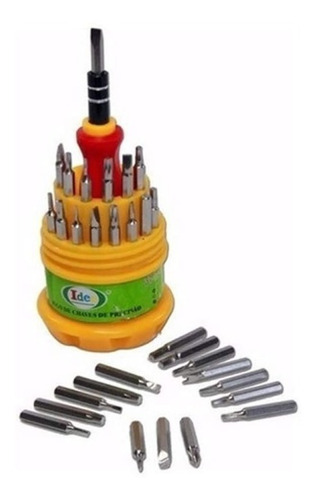 Imagem 2 de 4 de Kit Jogo De Chaves Precisão 31 Peças Xr-tool Verde