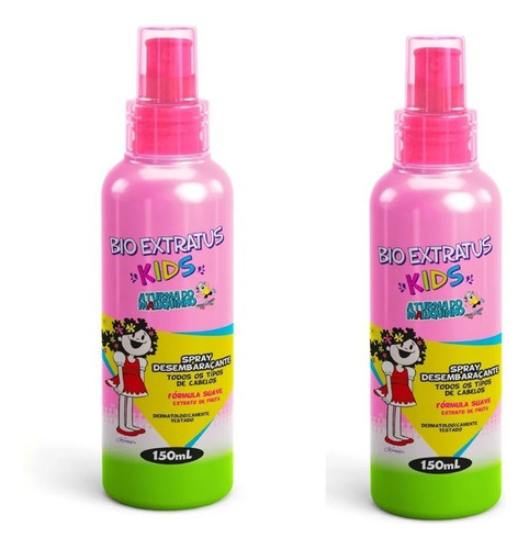 2 Kids Spray Desembaraçante Fórmula Suave 150ml Bio Extratus