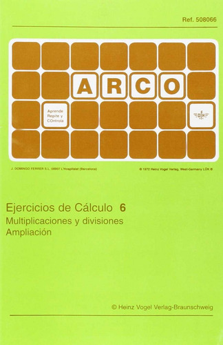 Libro Ejerc. Calculo 6 Multip.-div. Ampliacion - 