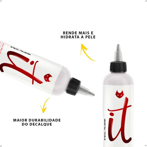 Imagem 3 de 5 de Kit Tattoo Electric Ink Stencil It + Fixador Fix Decalque