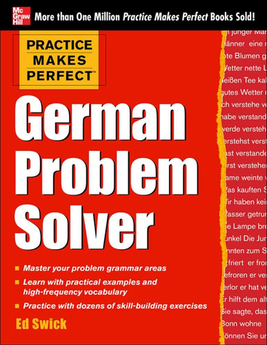 Libro Practice Makes Perfect German Problem Solver-inglés