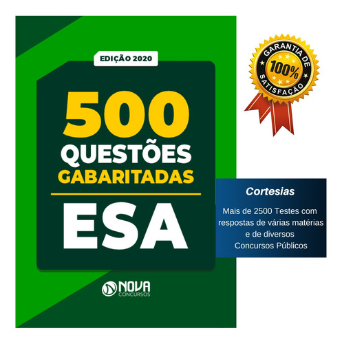 Caderno De Testes Concurso Esa - Questões Gabaritadas