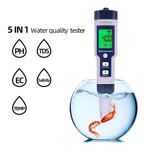 Testador De Calidad Da Agua De Ph/tds/ec/temperatura/s [u]