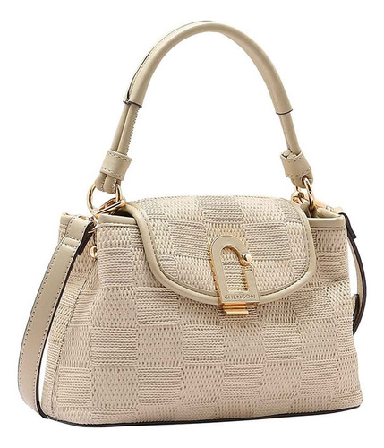 Bolsa Satchel Chenson 3485001 - Bege