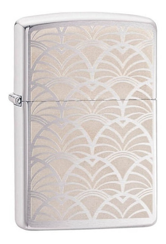 Isqueiro Zippo Cromado Artist Deco 49207 Original Com Fluido