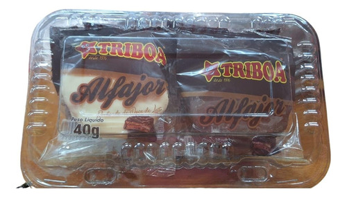 Alfajor Triboa 40g Caseiro Doce De Leite Coberto Chocolate