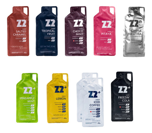 Energy Gel Z2 Sachê 40g Box 10 Unidades Sabor Z2 Power Box