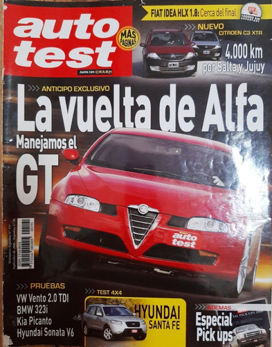 Revista Auto Test Nº191 Vento Tdi Kia Picanto Alfa Gt Bmw323