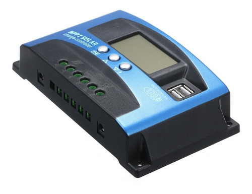 30a Mppt Controlador De Carga Solar Dual Usb Display Lcd