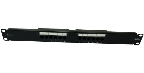 Patch Panel 12 Puertos Cat5 Cat5e  Rackeable Cat 5 Netlinks