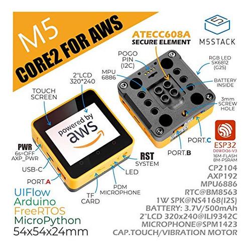 Kit De Desarrollo M5stack Core2 Esp32 Iot Para Aws Iot Eduki