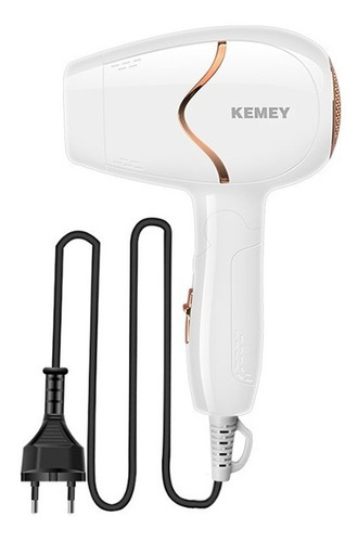 Secador De Pelo Mini Km-6839 Kemei 1800w Plegable De Viaje