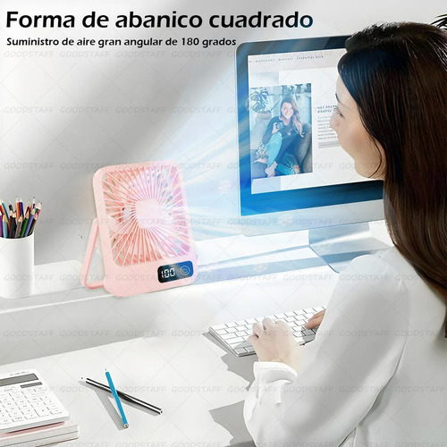 Ventilador De Escritorio, Portátil Usb Recargable Y Colgable