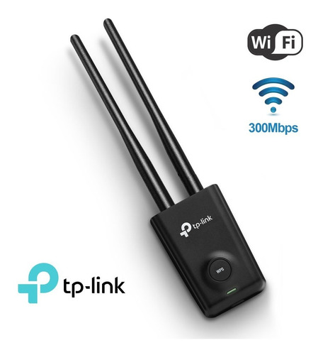 Tarjeta Usb Wifi 2 Antenas 300mbps 5dbi Tplink 2.4ghz Pc 