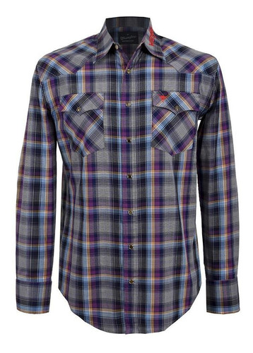 Imagen 1 de 6 de Camisa Vaquera Wrangler Hombre Manga Larga U16