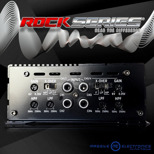 Imagen 5 de 7 de Amplificador Mini Rock Series Rks-r1000.4dm 4 Canales 2200w
