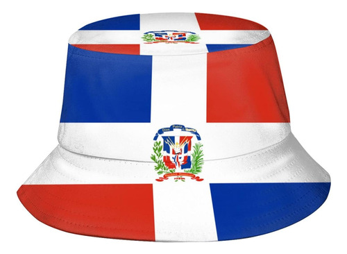 Lindos Cubo Sombreros Con Bandera De Dominica, Gorra De A