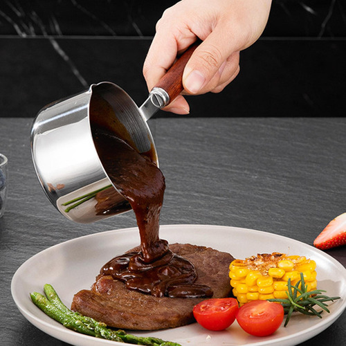 Mini Pote De Sopa De Aço Inoxidável Com Alça De 250ml