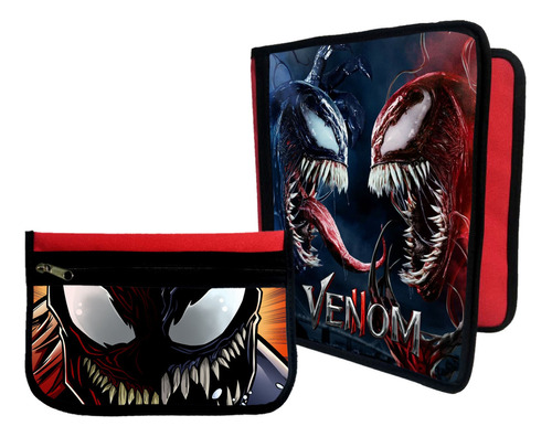 Combo Carpeta + Cartuchera Venom #397