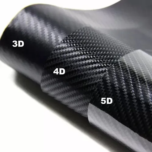 Vinilo Tipo Fibra De Carbono 4d (90 Cms X 152 Cms)