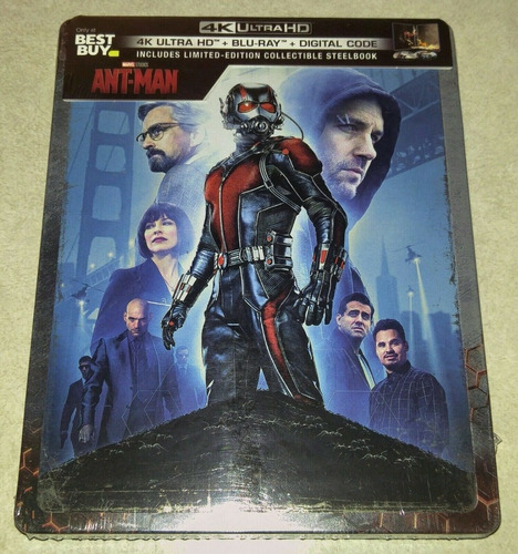 4k Ultra Hd + Blu-ray Ant Man / El Hombre Hormiga Steelbook