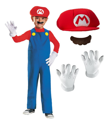 Disfraz De Mario De Super Mario Brothers De Nintendo, Para .